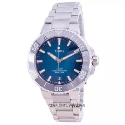 Oris Aquis Date Automatic Diver's 01-733-7732-4155-07-8-21-05PEB 300M Relógio Masculino