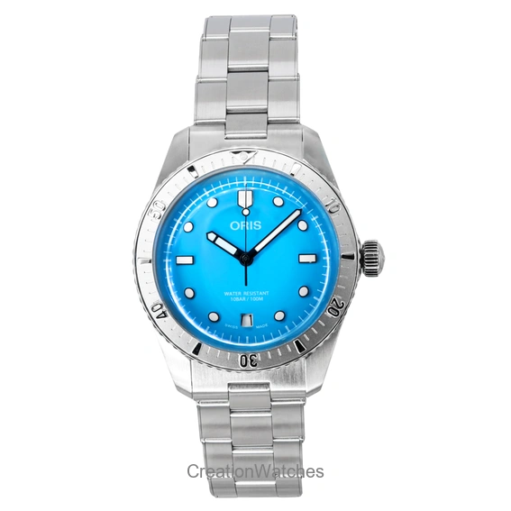 Oris Divers Sixty-Five Cotton Candy Stainless Steel Blue Dial Automatic 01-733-7771-4055-07-8-19-18 100M Unisex Watch
