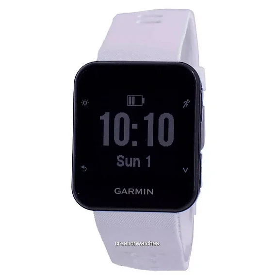 Garmin Forerunner 35 Outdoor Fitness GPS Black Sapphire With White Band 010-01689-13 Multisport Watch