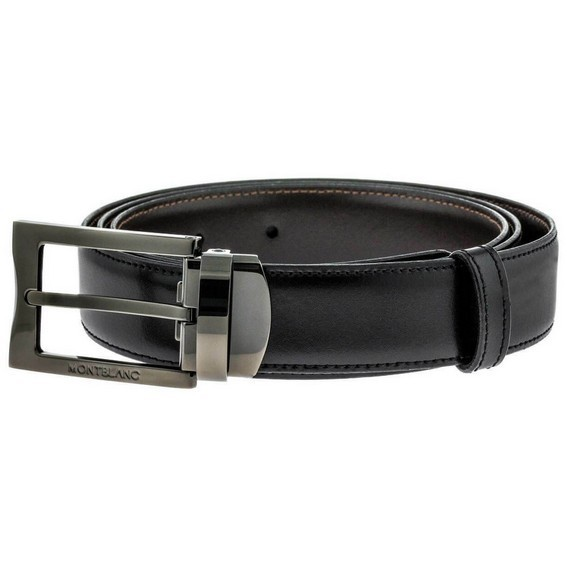 Montblanc Contemporary Reversible Black-Brown 105080 Men's Leather Belt