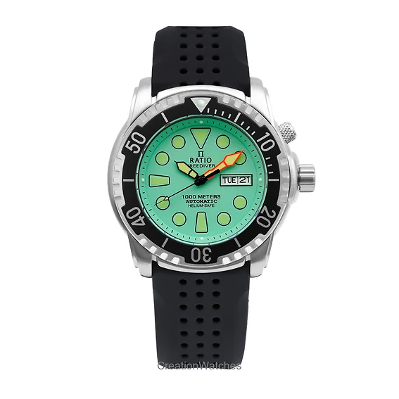 Ratio FreeDiver Helium-Safe 1000M Sapphire Automatic 1068HA90-34VA-MGRN Men's Watch