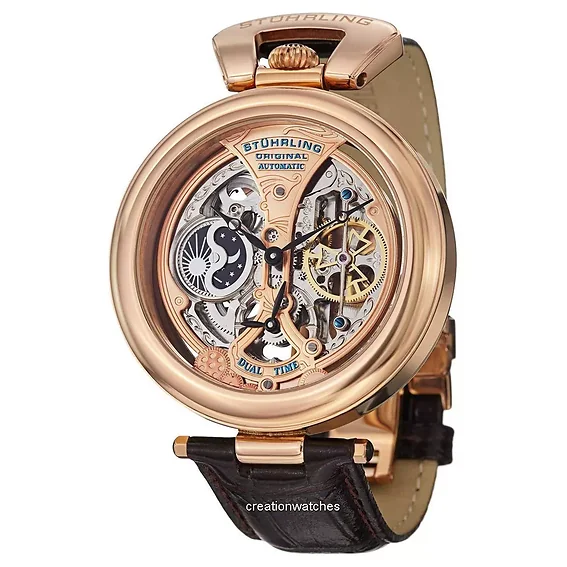 Stuhrling Original Emperor's Grandeur Automatic Dual Time 127A.334553 Men's Watch