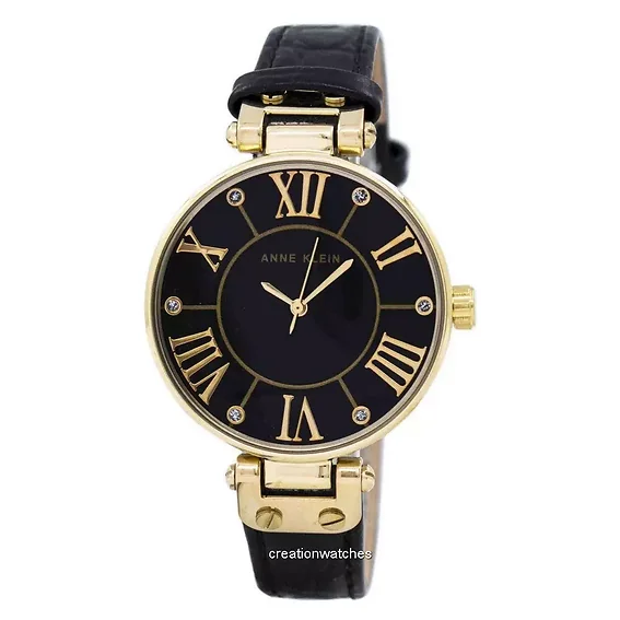Anne Klein Quartz Diamond Accent 1396BMBK Women's Watch