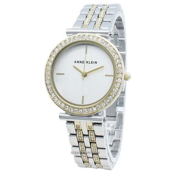 Anne Klein AK-3409SVTT Diamond Accents Quartz Women's Watch