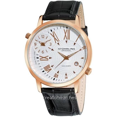 Stuhrling Original Polaris Dual Time Swiss Quartz 343.33452 Men's Watch