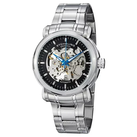 Stuhrling Original Delphi Antium Automatic Skeleton Black Dial 387.33111 Men's Watch