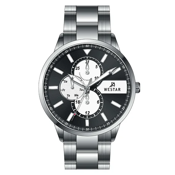 Westar Profile Stainless Steel Multifunction Dial Quartz 50239STN103 Men's Watch