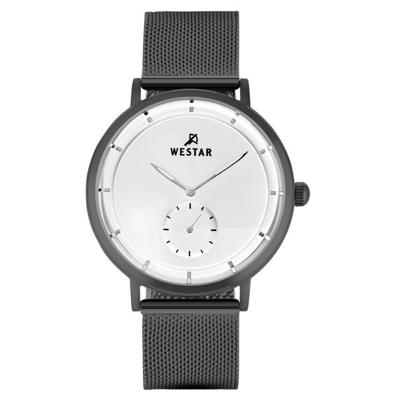 Westar Profile Кварцевые мужские часы из нержавеющей стали с белым циферблатом 50247GGN107