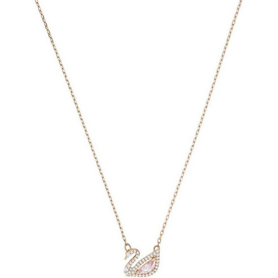 Swarovski Dazzling Swan 5469989 Rose Gold Tone Women's Necklace