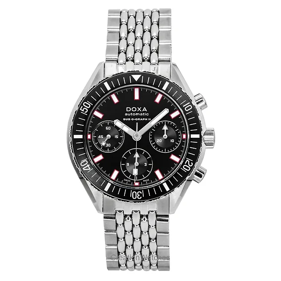Doxa Sub 200 C-Graph II Sharkhunter Black Dial Automatic Diver's 797.10.101.10 200M Men's Watch