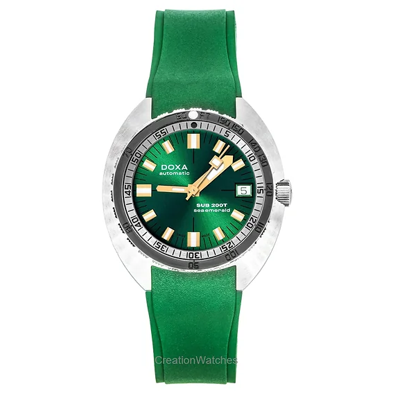 Doxa SUB 200T Sea Emerald Rubber Strap Green Dial Automatic Diver's 804.10.131S.26 200M Men's Watch