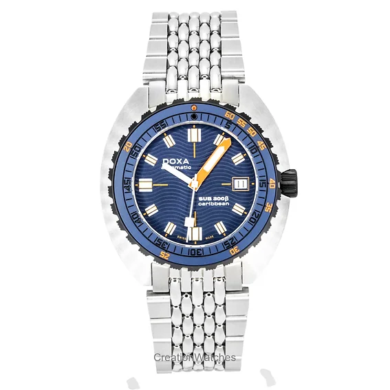 Doxa SUB 300 Beta Caribbean Stainless Steel Blue Dial Automatic Diver's 830.10.201.10 300M Men's Watch