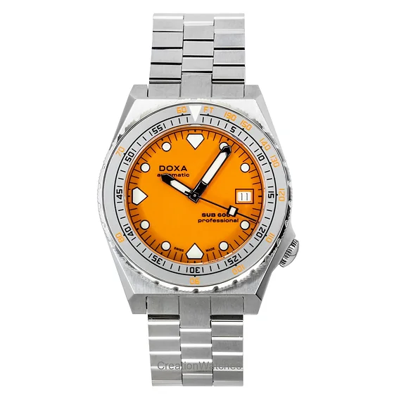Doxa SUB 600T Professional Orange Dial Automatic Diver's 862.10.351.10 600M Men's Watch