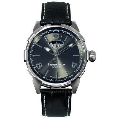 Bastian Antoni Turbulent BA01 Stainless Steel Black Dial Automatic Men's Watch - 8719326505886