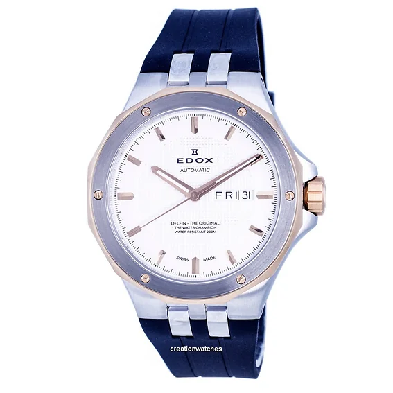 Edox Delfin Diver's Silver Dial Automatic 88005357RCAAIR 88005 357RCA AIR 200M Men's Watch