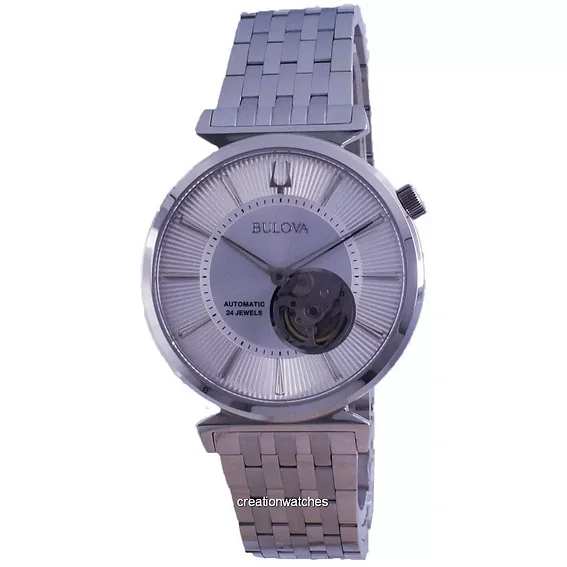 Orologio Bulova Uomo - Regatta Automatico - 40mm Argento - 96A235