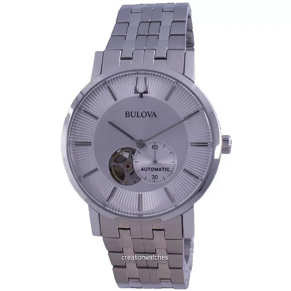 Bulova orologio da uomo Clipper automatico in acciaio 96A239