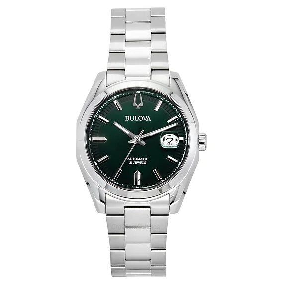 Bulova Orologio Automatico Surveyor 96B429 – Cassa 39mm, Quadrante Verde, Cinturino Acciaio, Impermeabile 3 ATM - 5