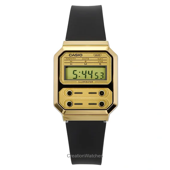 Casio Vintage Digital Resin Strap Quartz A100WEFG-9A Unisex Watch