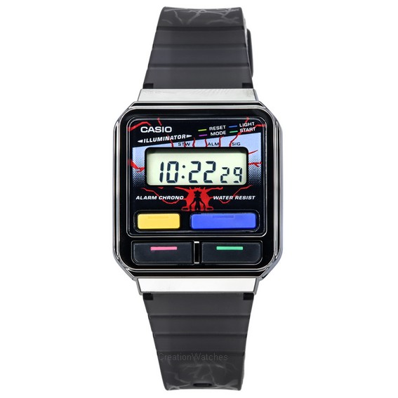 Casio Vintage Stranger Things Collaboration Digital Resin Strap Quartz A120WEST-1A Unisex Watch