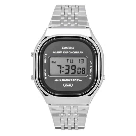 Casio Digital Stainless Steel Quartz A140WE-8A Unisex Watch