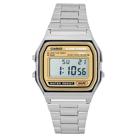 Casio Vintage Digital Stainless Steel Quartz A158WEA-9 Unisex Watch