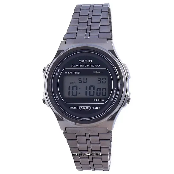 Casio Youth Vintage Stainless Steel Digital A171WEGG-1A Unisex Watch