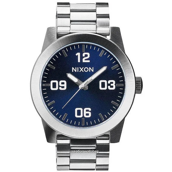 Nixon Corporal SS Blue Sunray Dial A346-1258-00 Men's Watch