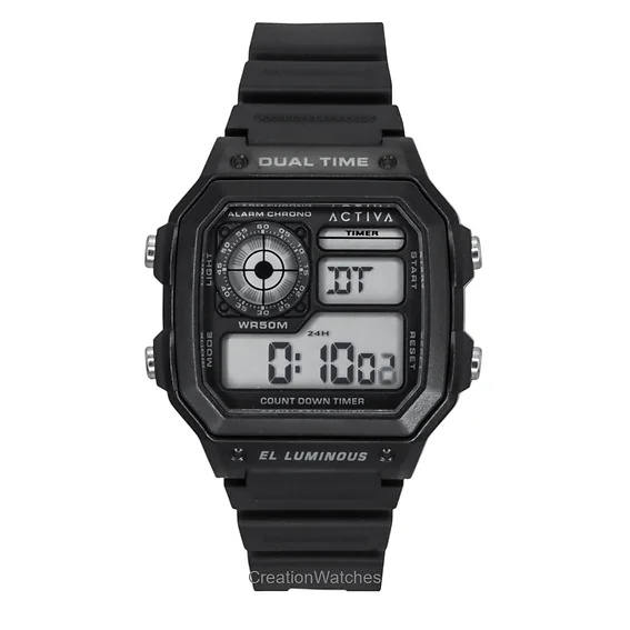 Invicta Activa Digital Polyurethane Strap Black Dial Quartz ACW1299-001 Men's Watch