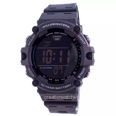Цифровые мужские часы Casio Youth Illuminator AE-1500WH-8B AE1500WH-8B 100M