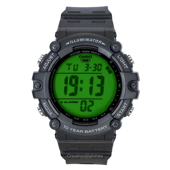 Casio Multifunctional Digital Resin Strap Quartz AE-1500WHC-1AV 100M Men's Watch