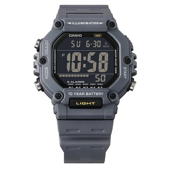 Casio Digital Resin Strap Quartz AE-1600H-8BV 100M Men's Watch