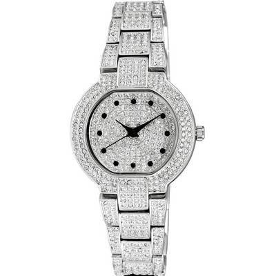 Adee Kaye Astonish Collection Crystal Accents Silver Dial Quartz AK2005-L Women's Watch