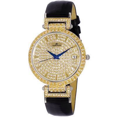Adee Kaye Embellish Collection Crystal Accents Pave Dial Quartz AK2529-MG Women's Watch