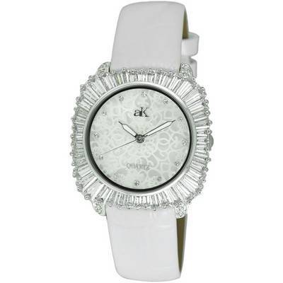 Relógio feminino Adee Kaye Liberty - coleção G2 com detalhes em cristal madrepérola mostrador quartzo AK2722-S