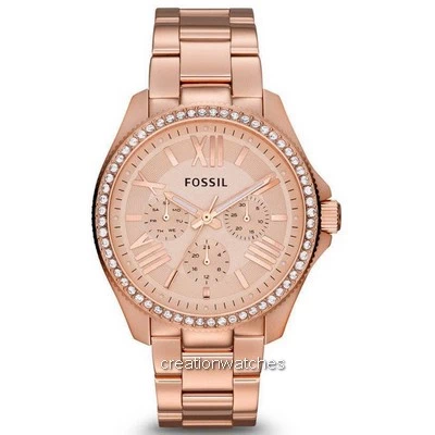 Fossil Cecile Multifunction Crystal Rose Gold-Tone AM4483 Women's Watch