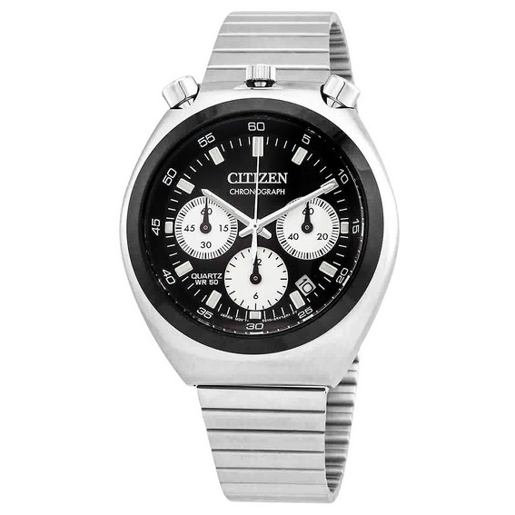 Citizen Chronograph Stainless Steel Black Dial Quartz AN3660-81E Men's Watch