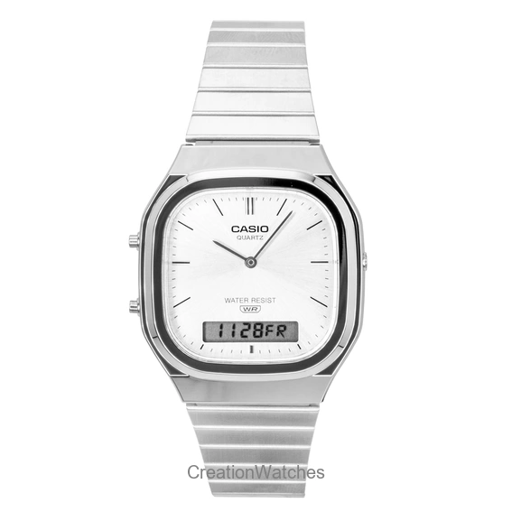 Casio Standard Analog Stainless Steel Ice Blue Dial Quartz MTP