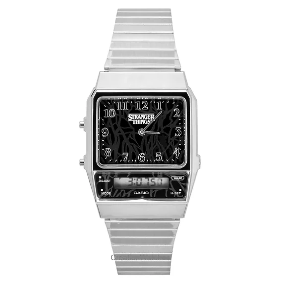 Casio Vintage Analog Digital Stranger Things Black Dial Quartz AQ-800EST-1A Unisex Watch