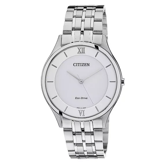 Citizen Stiletto White Dial Stainless Steel Eco-Drive AR0070-51A Men's Watch