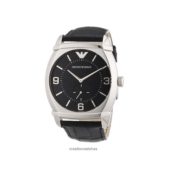 Emporio Armani Classic Black Textured Dial AR0342 Men's Watch