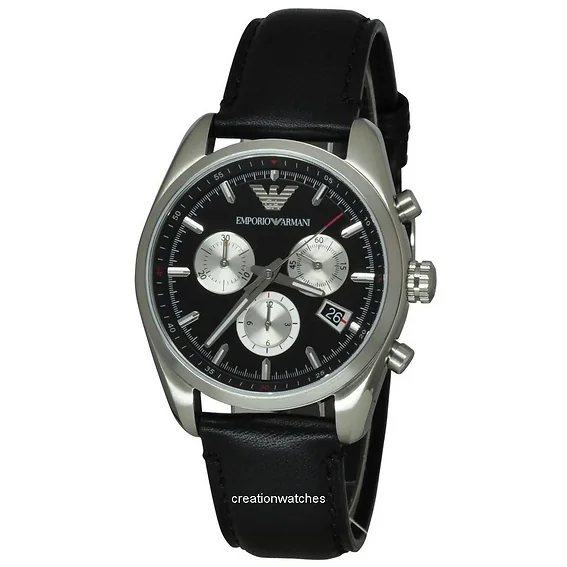 Emporio Armani Sportivo Chronograph Black Dial AR6009 Men's Watch