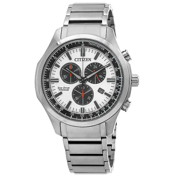 Citizen Eco-Drive AW1641-81L Orologio Uomo In Titanio – Quadrante Blu, Carica Solare, Calendario, 5 Bar