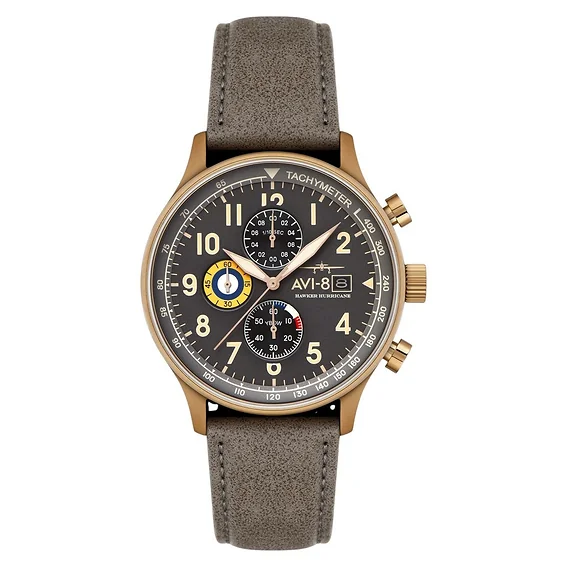 AVI-8 - Classic Chronograph GREY / LEATHER | Grey Dial