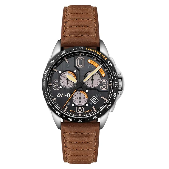 AVI-8 - Blakeslee Chronograph Imperial War Museums Edition Black / Leather | Black Dial