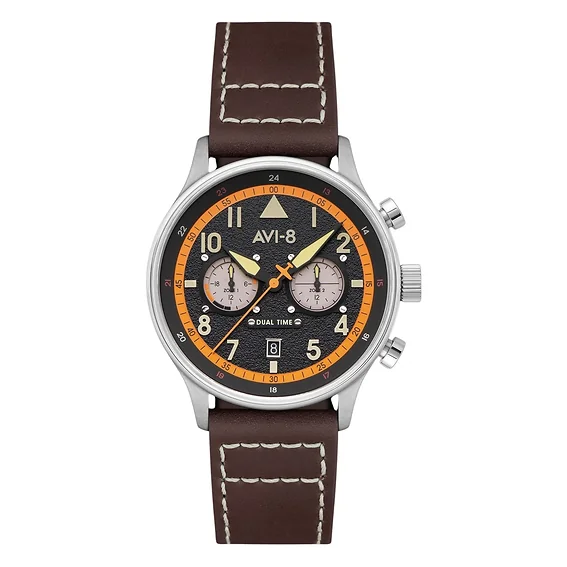 AVI-8 - Carey Dual Time Imperial War Museums Edition Black / Leather | Black Dial