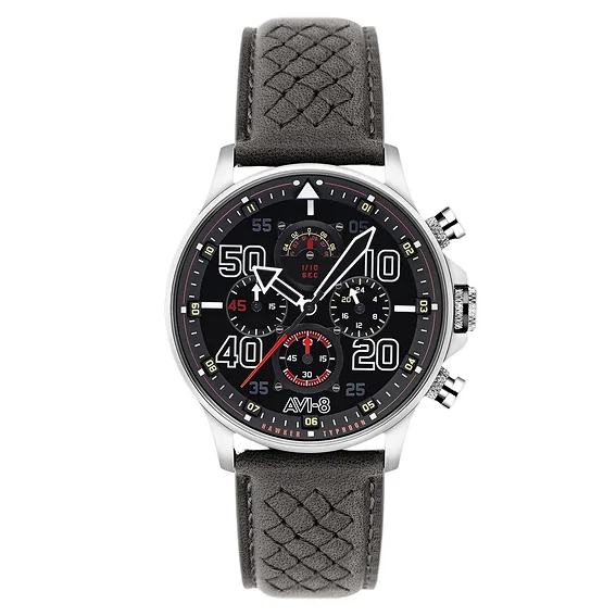 AVI-8 Hawker Typhoon Rb396 Sheila Chronograph Limited Edition Black Dial Quartz AV-4093-05 Men's Watch