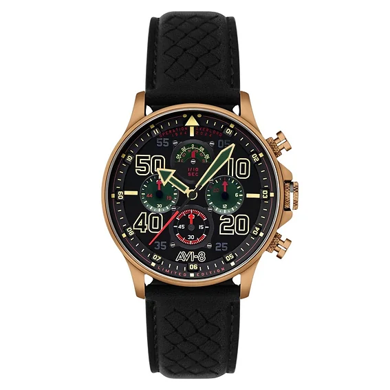 AVI-8 Hawker Typhoon Coningham Chronograph D-Day 80 Limited Edition Juno Black Dial Quartz AV-4093-09 Men's Watch