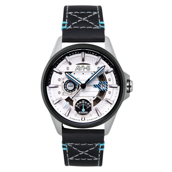 AVI-8 小販鷂法利多功能平流層白色錶盤石英 AV-4098-01 男士手錶