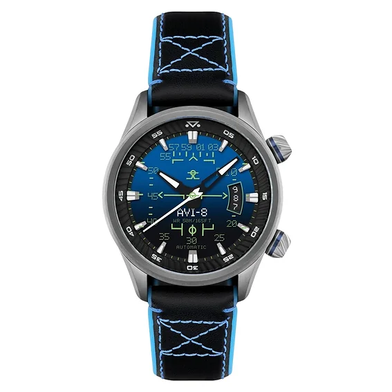 AVI-8 - Hud Automatic Blue / Leather | Blue Dial